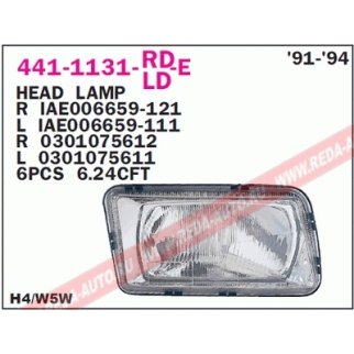 Фара правая DEPO 441-1131R-LD-E фото