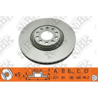 Диск тормозной NiBK RN1393 фото