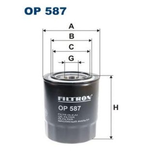 Фильтр масляный FILTRON OP 587 фото