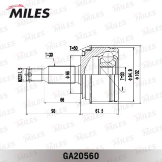 ШРУС MITSUBISHI PAJERO 99- нар. фото 3