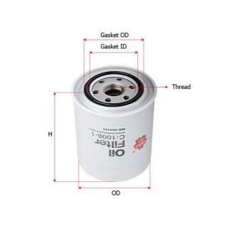 Фильтр масляный SAKURA C10081 фото