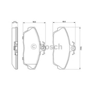 Колодки тормозные передние к-кт BOSCH 0 986 424 566 фото