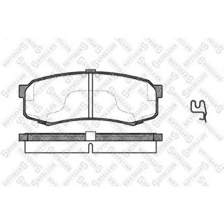 424 004B-SX_колодки дисковые з.! с антискрип. пластинами Toyota Land Cruiser 80/90 3.4-4.2TD 90> фото