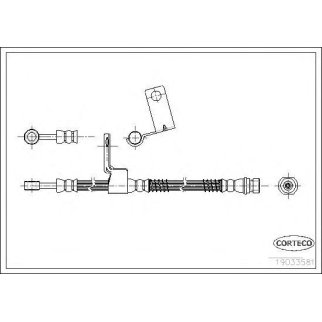 Шланг тормозной HYUNDAI: GETZ 1.1/1.3/1.3 i/1.4 i/1.5 CRDi/1.5 CRDi GLS/1.6 02-09 фото