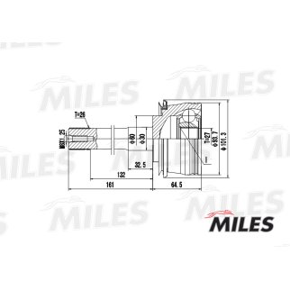 ШРУС TOYOTA 4RUNNER II-III/HILUX 2.4-3.0 87-02 нар. фото 3