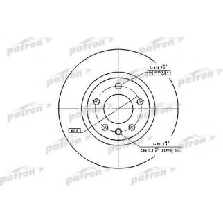Диск тормозной PATRON PBD2720 фото