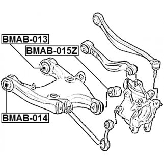 Сайлентблок заднего нижнего рычага FEBEST BMAB-014 фото 2