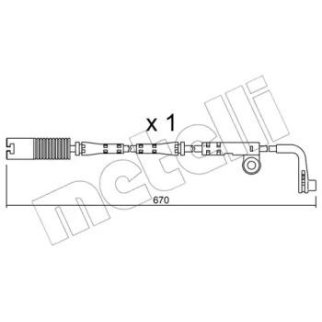 Датчик износа колодок METELLI _SU.150 фото