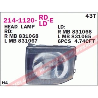 214-1120L-LD-E_фара левая! Mitsubishi Pajero 92-94 фото