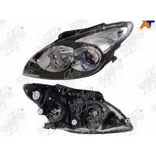 221-1154R-LDEM2_фара правая! черная Hyundai i30 07> фото