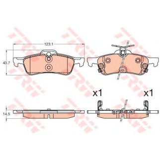 GDB3588_колодки дисковые задние! Toyota Yaris 1.0VVT-i/1.3VVT-i/D-4D 06> фото