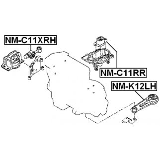 Опора двигателя правая FEBEST NM-C11XRH фото 2