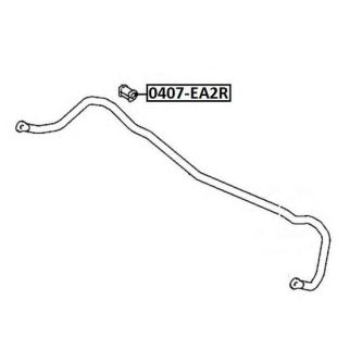 Втулка заднего стабилизатора ASVA 0407-EA2R фото