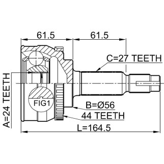 ШРУС NISSAN PRIMERA P12E 02-07 нар. фото 2