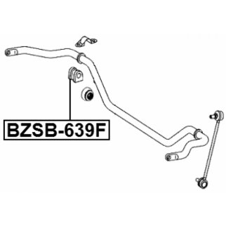 BZSB639F_втулка стабилизатора переднего!MB Vito/Viano 639 03-14 фото 2