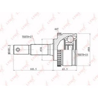 ШРУС наружный передний LYNXauto CO-5719A фото