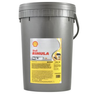 Масло моторное SHELL Rimula R6 M 10W-40 синтетическое 20 л 550046753 фото