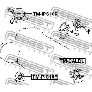 Подушка двигателя перед прав/лев фото