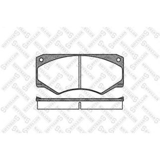Колодки тормозные STELLOX _058000BSX фото