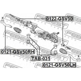 Сайлентблок рулевой рейки FEBEST TAB-031 фото