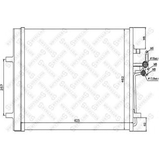 Радиатор кондиционера Stellox 10-45207-SX фото