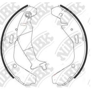 Колодки барабанные к-кт NiBK FN9977 фото