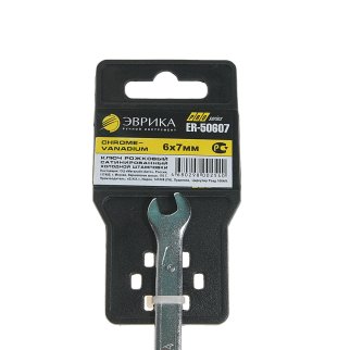 Ключ рожковый 6х7мм PRO ЭВРИКА фото