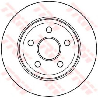 Диск тормозной задний TRW DF4914S фото