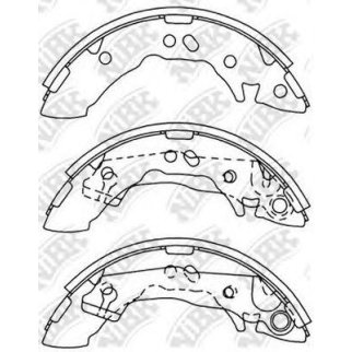 Колодки барабанные к-кт NiBK FN11162 фото