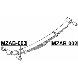 Сайлентблок FEBEST MZAB-002 фото 2