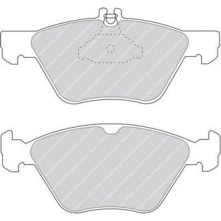 Колодки тормозные передние к-кт FERODO FDB1050 фото