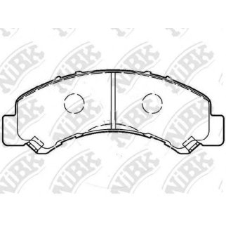 Колодки тормозные задние дисковые к-кт NiBK PN4543 фото