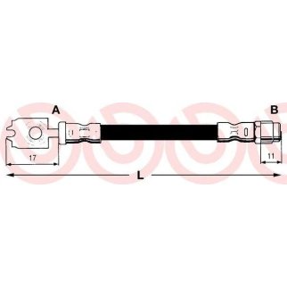 Шланг тормозной задний AUDI A6 (C4, C5) фото
