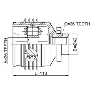 ШРУС внутренний FEBEST 1211-SFMTRH фото 2