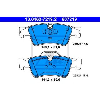 Колодки тормозные задние дисковые к-кт ATE 13.0460-7219.2 фото
