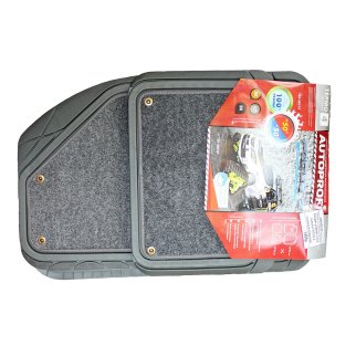 Коврики резиновые TER-420 FOCUS 2 BLACK универсальные ворсовые,морозостойкие (4шт) AUTOPROFI /1/4 фото