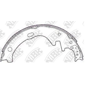 Колодки барабанные к-кт NiBK FN1162 фото