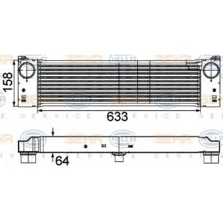 Интеркулер Hella 8ML 376 746-491 фото 3