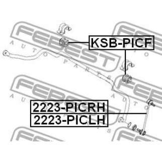 Втулка переднего стабилизатора FEBEST KSB-PICF фото