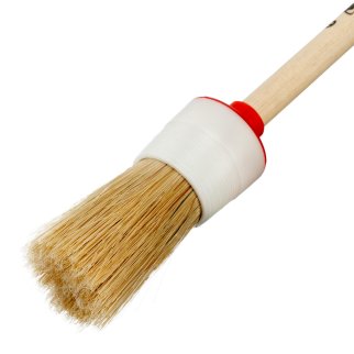 Кисть круглая № 6 (30 мм), натуральная щетина, деревянная ручка MATRIX фото 3