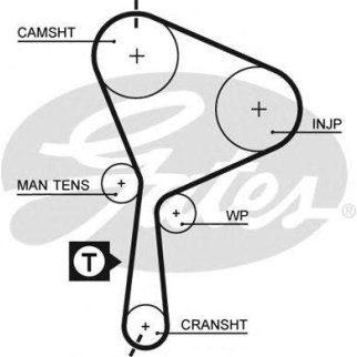 Ремень ГРМ GATES 5552XS фото