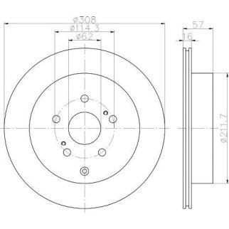 Диск тормозной задний TEXTAR 92222200 фото