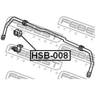 Втулка (сайлентблок) заднего стабилизатора FEBEST HSB-008 фото