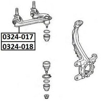 РЫЧАГ ПЕРЕДНИЙ ВЕРХНИЙ ПРАВЫЙ фото