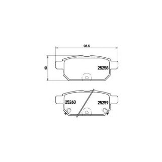 Колодки тормозные задние к-кт Brembo P 79 029 фото