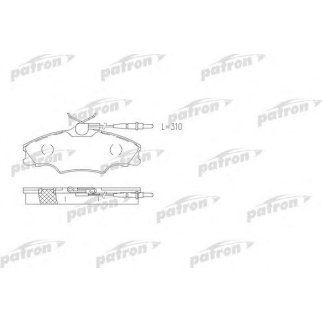 Колодки тормозные PATRON PBP1062 фото