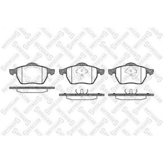 401 020B-SX_колодки дисковые п.! с антискр. пл. Audi A3 1.8T, VW Golf III-IV/Passat 1.8T-2.9 96> фото