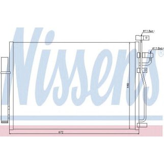 Радиатор кондиционера (конденсер) Nissens 940010 фото
