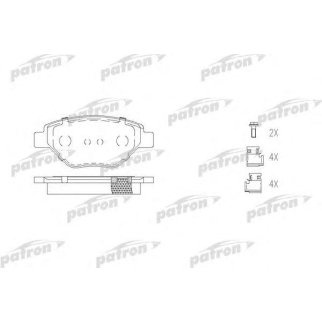 Колодки тормозные PATRON PBP1409 фото