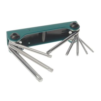 Набор ключей TORX складной (Т9-Т40) 8пр ROCK FORCE фото